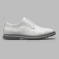 Men's Embossed Skull & Ts Gallivanter Spikeless Golf Shoe - White (Wide)