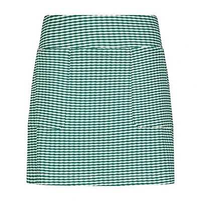 Women's A-Line Gingham Patch Pocket Skort