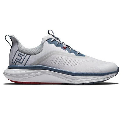 Prior Generation - Men's Quantum Spikeless Golf Shoe White/Blue/Red