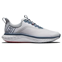 Prior Generation - Men's Quantum Spikeless Golf Shoe White/Blue/Red