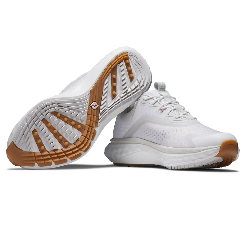 Prior Generation - Women's Quantum Spikeless Golf Shoe White/Pink
