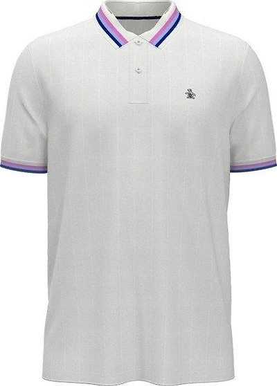 Men's Performance Ribbed Blocking Short Sleeve Polo