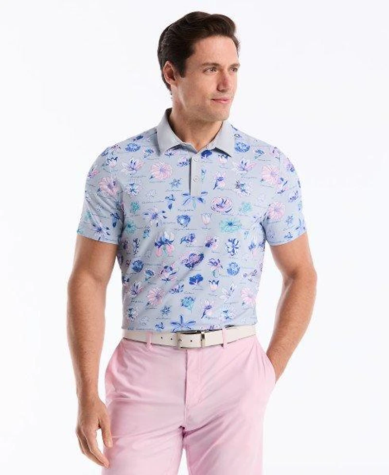 Men's Pete's Water Colour Study Short Sleeve Polo