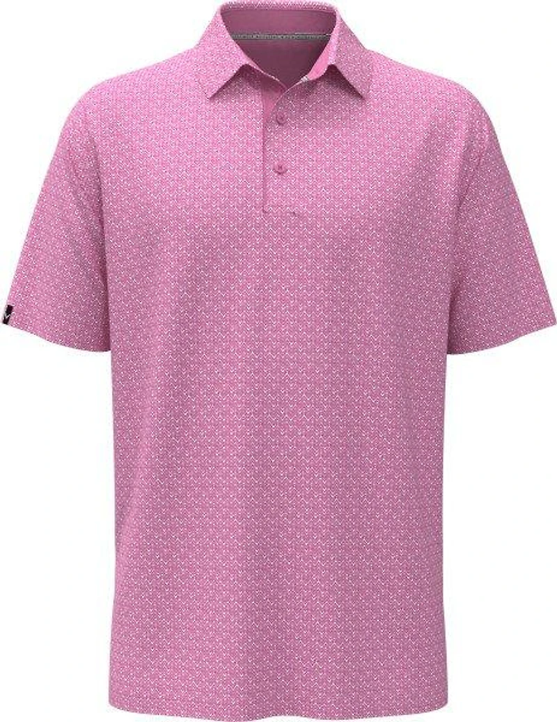 Men's Timeless Chev Print Short Sleeve Polo
