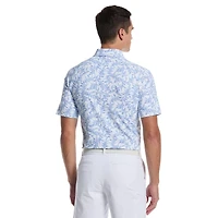 Men's Chev Botanical Print Short Sleeve Polo