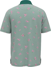 Men's Azalea Gingham Print Short Sleeve Polo