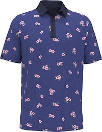 Men's Azalea Gingham Print Short Sleeve Polo