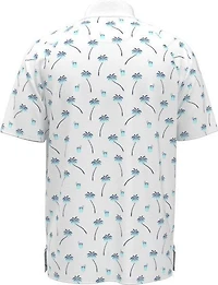 Men's Ombre Tropical Drink Print Short Sleeve Polo