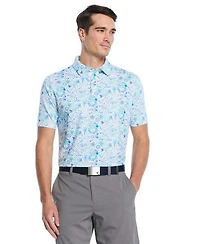 Men's Nautical Conversational Print Short Sleeve Polo