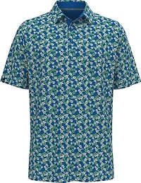 Men's Hibiscus Print Short Sleeve Polo