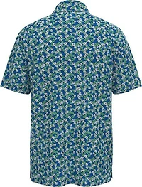 Men's Hibiscus Print Short Sleeve Polo