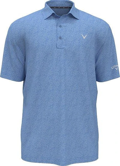 Men's Printed Heather Geo Short Sleeve Polo