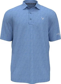 Men's Printed Heather Geo Short Sleeve Polo