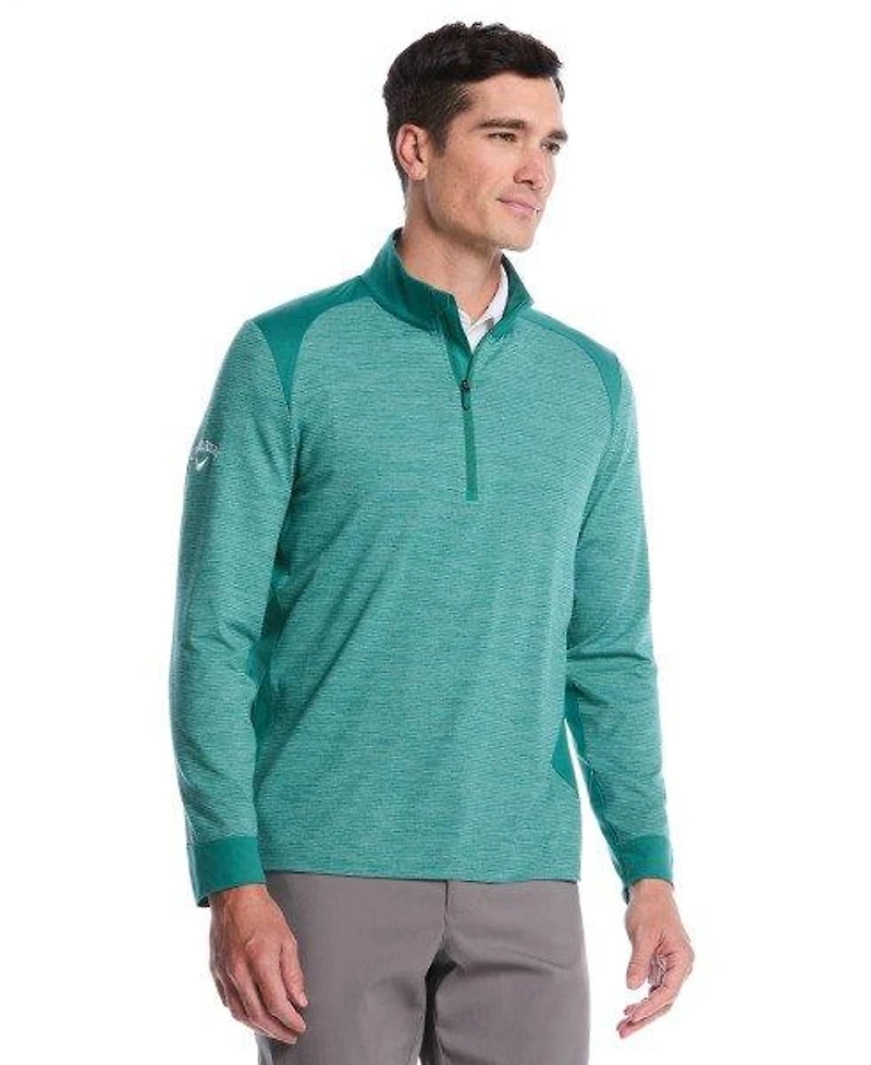 Men's Lightweight Soft Touch Blocked 1/4 Zip Sweater