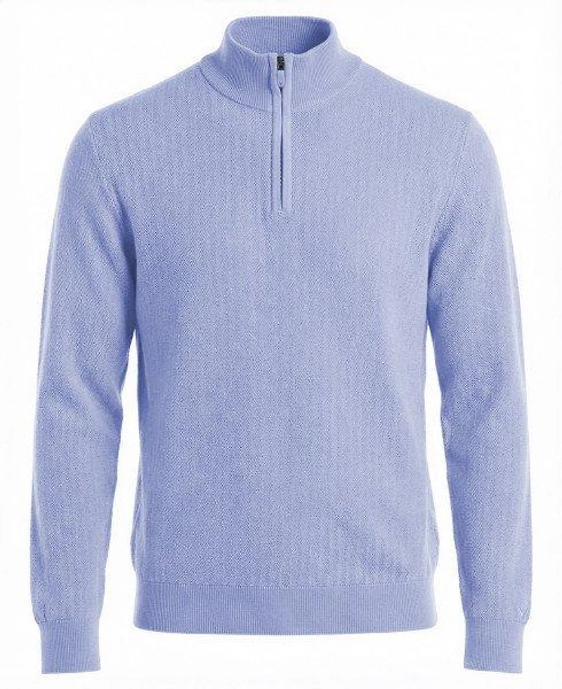 Men's Textured 1/4 Zip Sweater