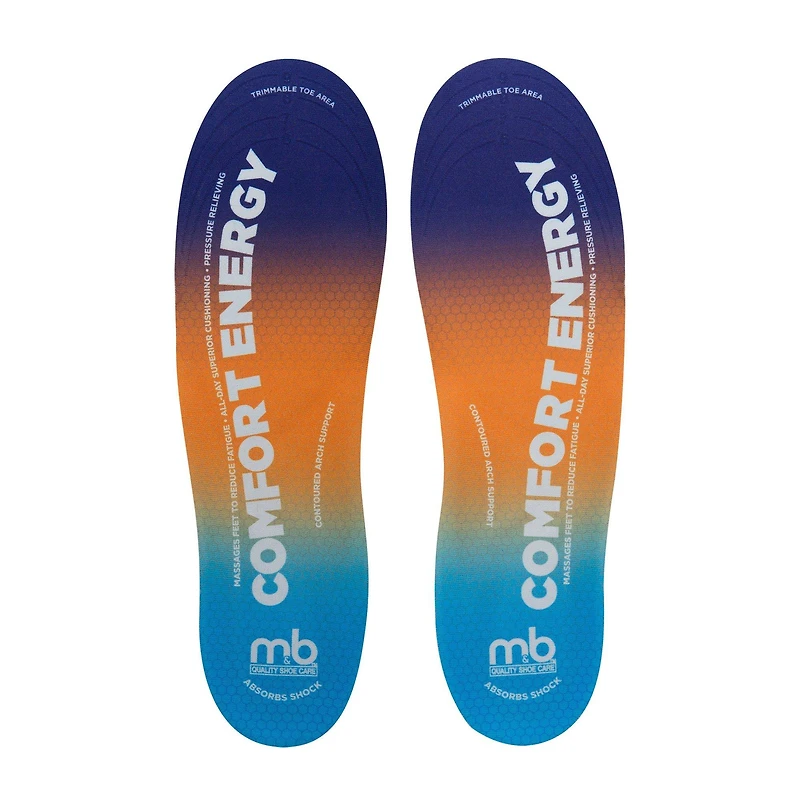 Men's Comfort Energy Massaging Gel Insole 2PK