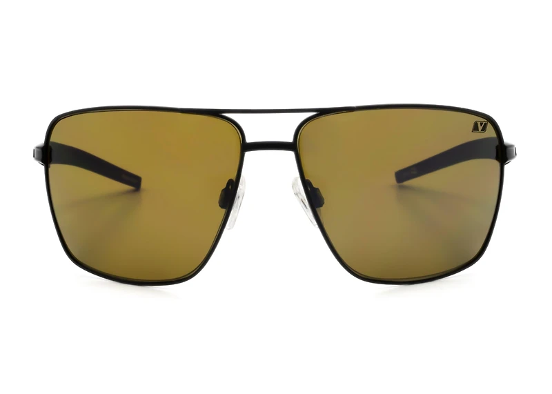 Brush Sunglasses - Black/Amber