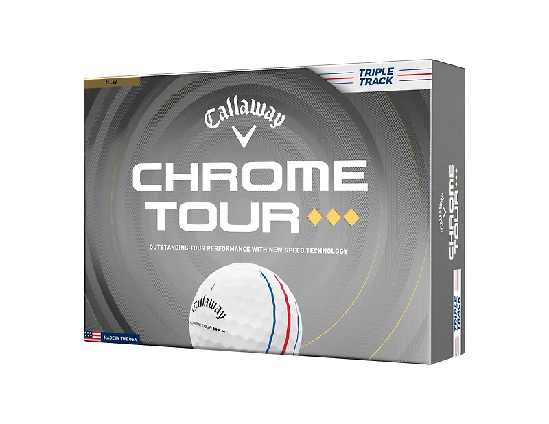 Chrome Tour Triple Diamond Golf Balls - Triple Track
