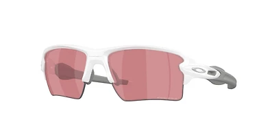 Flak 2.0 XL Matte White Prizm Dark Golf Sunglasses