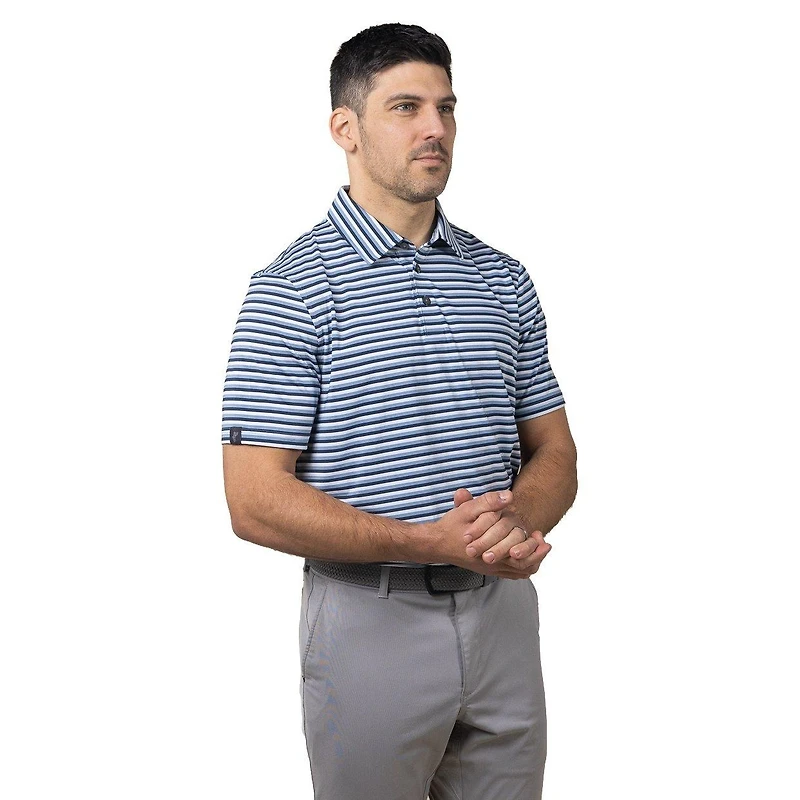 Men's Ivy Stripe Short Sleeve Polo