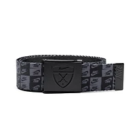 Men's Double Logo Crested Reversible Web Belt