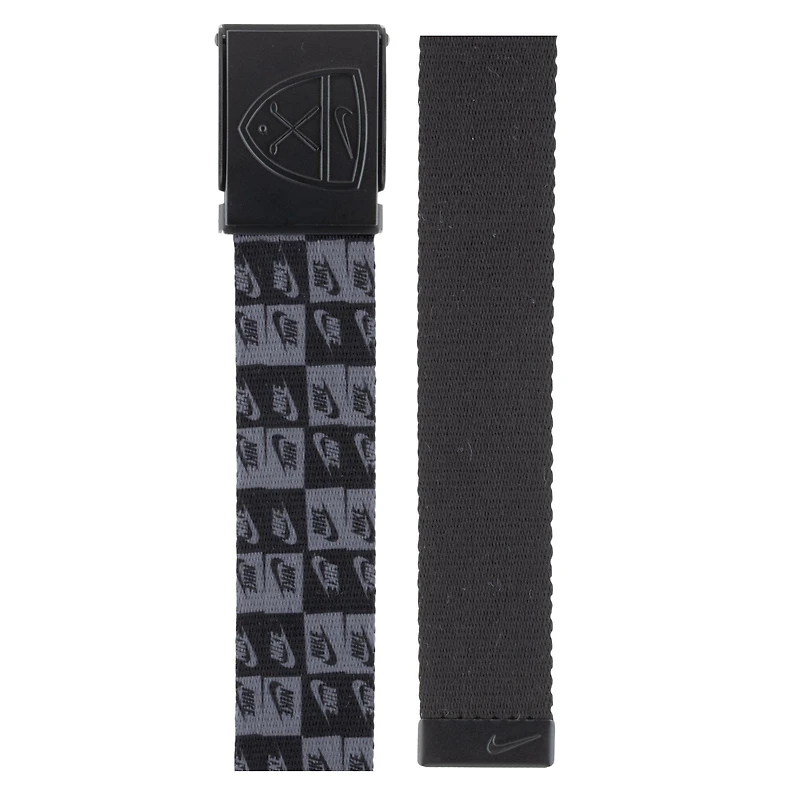 Men's Double Logo Crested Reversible Web Belt