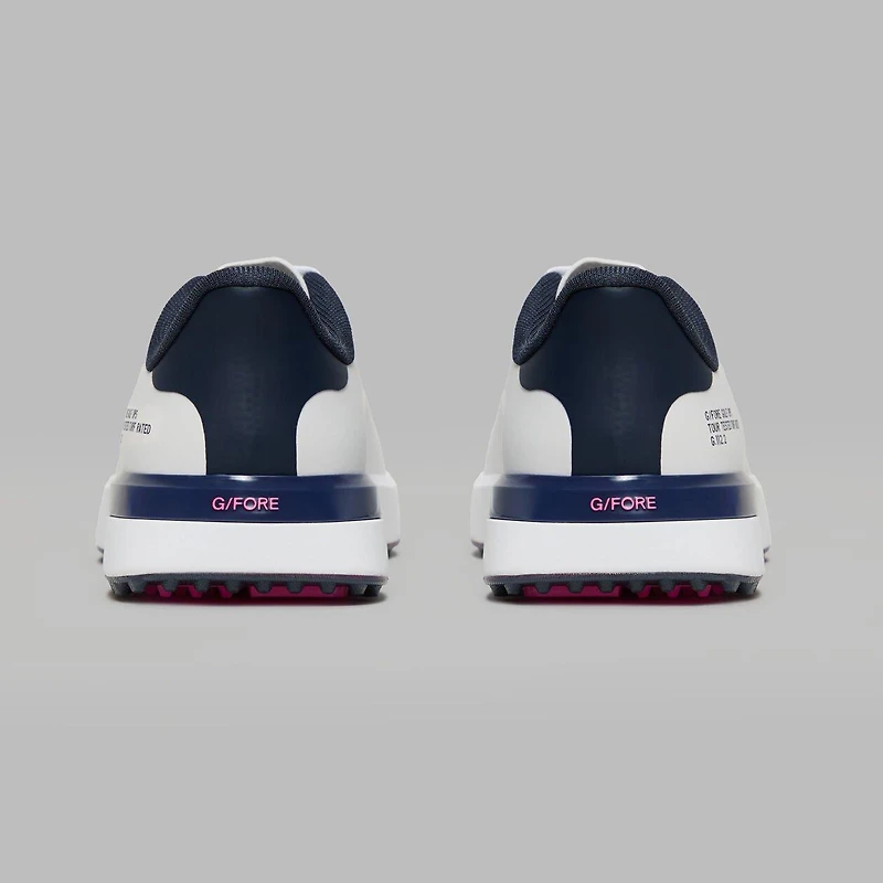 Women's G.112 Hybrid Kiltie Spikeless Golf Shoe - White/Navy