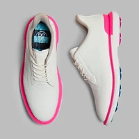 Men's Gallivan2r Embossed Skull & Tees Spikeless Golf Shoe - White/Pink