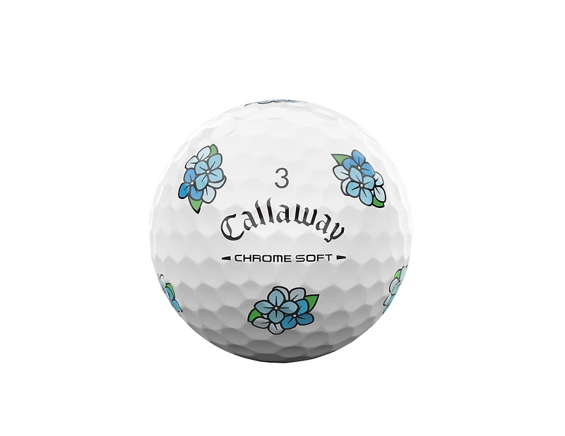 Limited Edition - Chrome Soft Golf Balls - Flowers