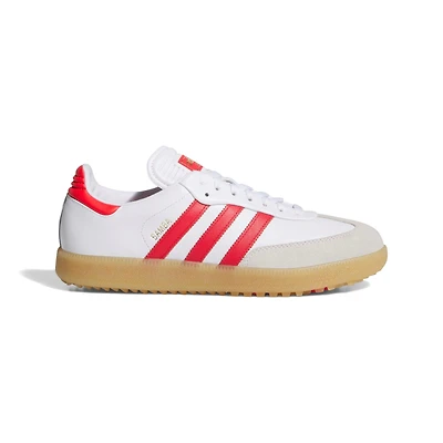 Samba Spikeless Golf Shoe - White/Red
