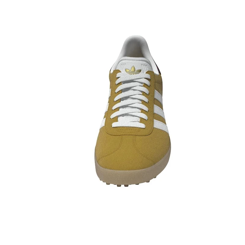 Gazelle Spikeless Golf Shoe - Gold/White/Maroon