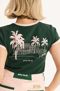 Women's Barbie Golfer Ringer T-Shirt