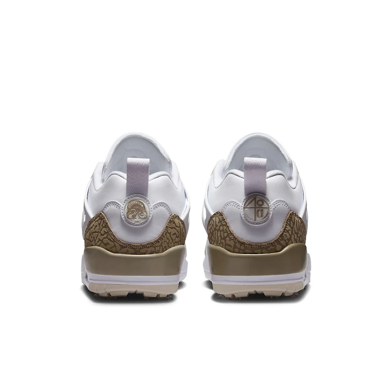Jordan Spizike G Spiked Golf Shoe - White/Brown