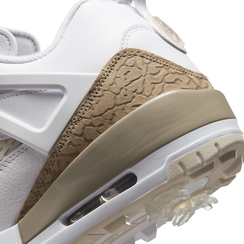 Jordan Spizike G Spiked Golf Shoe - White/Brown