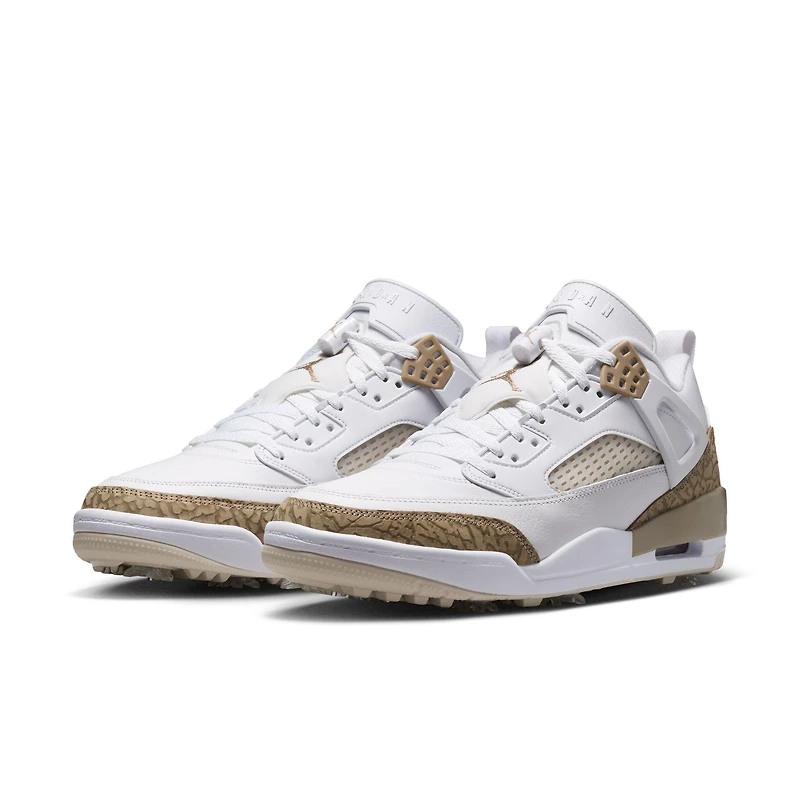Jordan Spizike G Spiked Golf Shoe - White/Brown