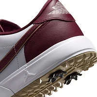 Air Jordan 1 Low G Spiked Golf Shoe - White/Burgundy/Gold