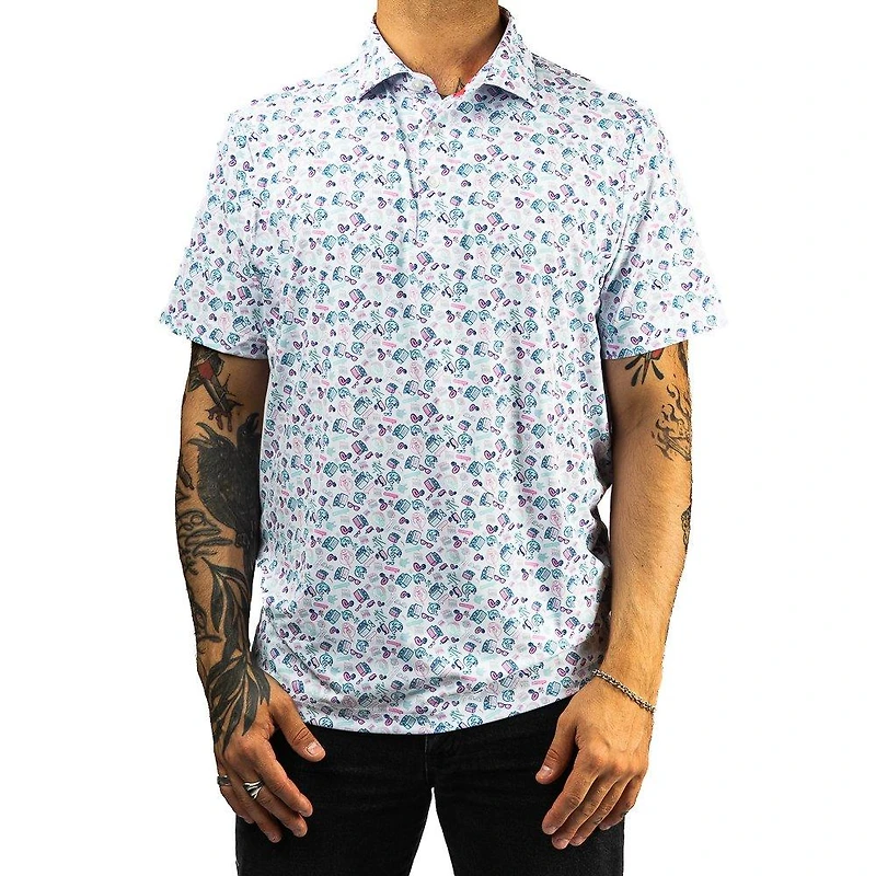 Men's Pool Party Short Sleeve Polo