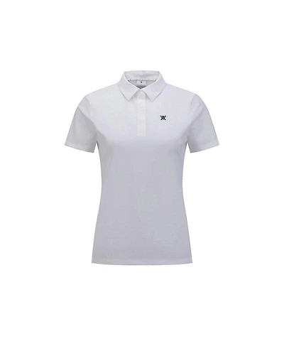 Women's Hybrid Solid Short Sleeve Polo