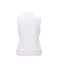Women's Solid Sleeveless Polo