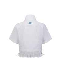 Women's Essential Short Sleeve Pleats Jacket