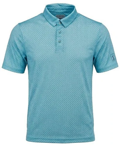 Men's Essential Geo Printed Short Sleeve Polo