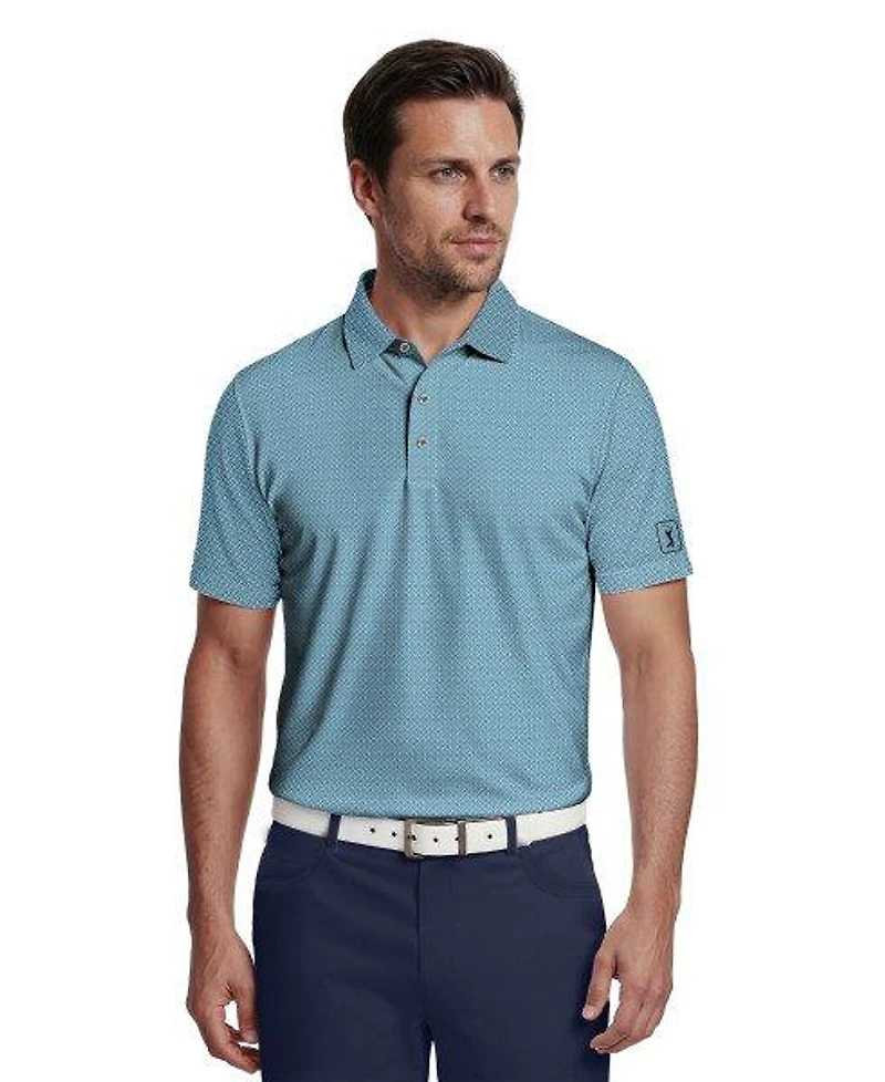 Men's Essential Geo Printed Short Sleeve Polo