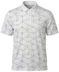 Men's Technical Golf Novelty Print Short Sleeve Polo