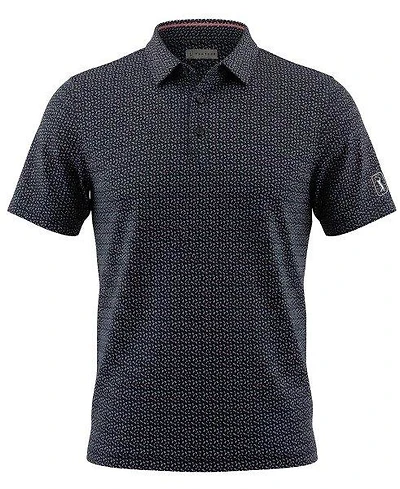 Men's Confetti Geo Printed Short Sleeve Polo