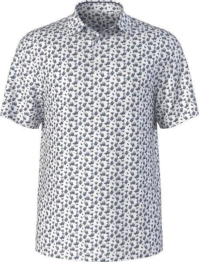 Men's All Over Ombre Cocktail Printed Short Sleeve Polo