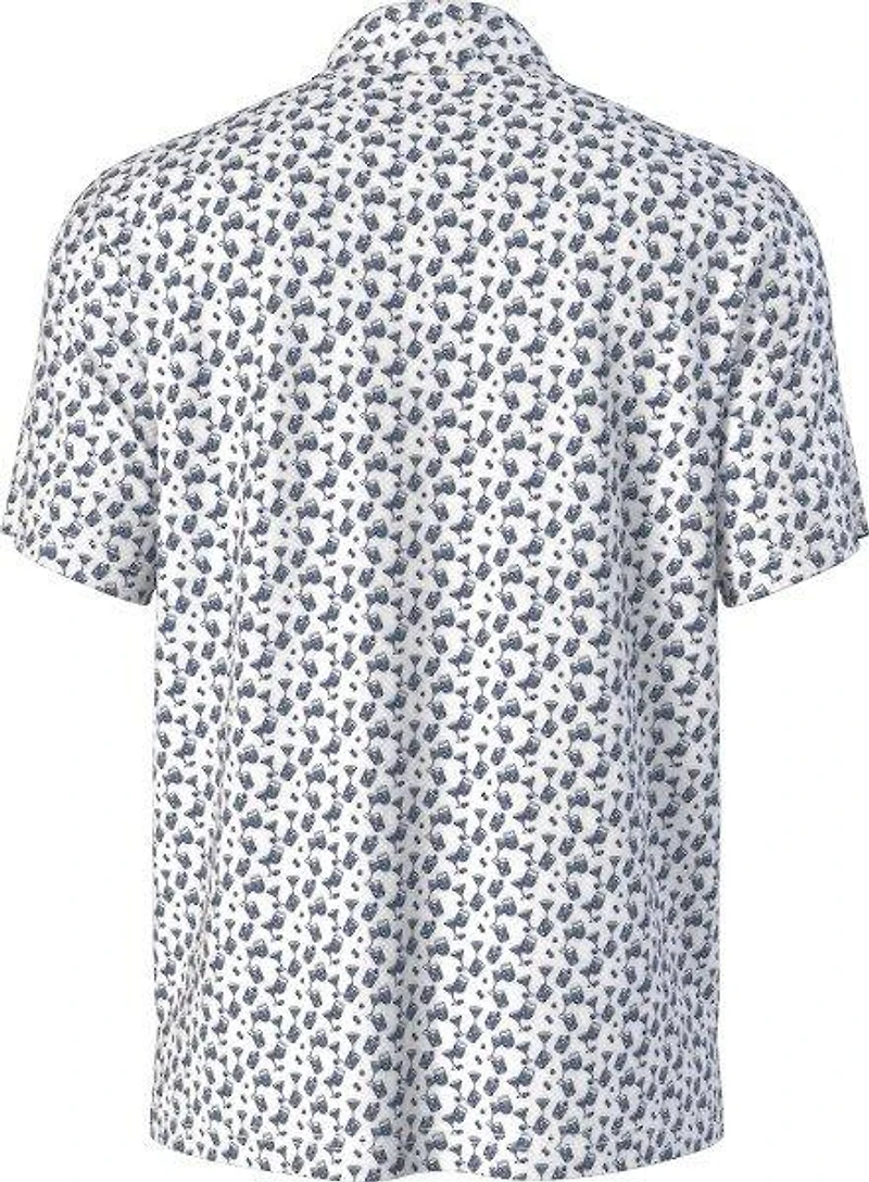 Men's All Over Ombre Cocktail Printed Short Sleeve Polo