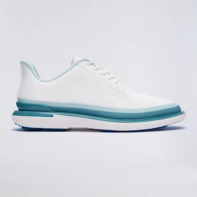 Men's Gallivan2r Tuxedo Stripe Spikeless Golf Shoe - White/Teal