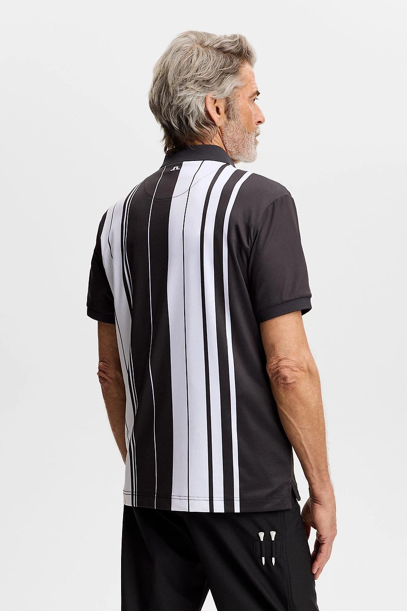 Men's 30Y Tour Tech Striped Short Sleeve Polo