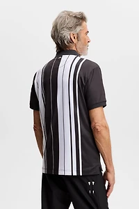 Men's 30Y Tour Tech Striped Short Sleeve Polo