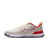 Tempo G Spikeless Golf Shoe - Off-White/Red